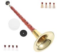 ERINGOGO C Key Suona Traditional Chinese Wind Instrument for Beginners Portable Ethnic Woodwind Made of Red Sandalwood Durable Components Suitable for All Ages and Festival Random Color
