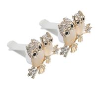 ERINGOGO Car Air Freshener Creative and Delicate Design 2pcs Owl Shaped Vent Clip with Alloy Holder Fragrance Balm to Minimize Unpleasant Smell for Daily Life and Car Use