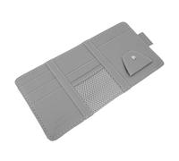 ERINGOGO Car Sun Visor Organizer PU Multi-pocket Storage Case for Cards Sunglasses Parking Tickets Compact Car Interior Accessory Fits Vehicles