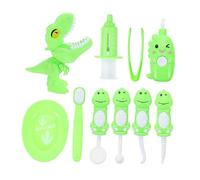 ERINGOGO Cartoon Dinosaur Dentist Kit for Ages Lightweight Pretend Doctor with Safe Tools Educational for Teeth Care Learning Portable and Fun Birthday Christmas