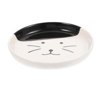 ERINGOGO Ceramic Cat Bowl Shallow Large Mouth Pet Feeding Dish for Whisker Friendly Flat Face Cats