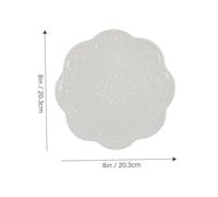 ERINGOGO Ceramic Floral Embossed Dinner Plate Medium Smooth Surface Food Serving Dish for Family Gatherings Parties and Restaurants Decorative Round Tableware