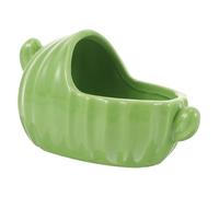 ERINGOGO Ceramic Hamster Bathroom Sand Bath Box Small Animal Bathtub for Guinea Pigs and Chinchillas Wear-resistant Smooth Surface Cage Accessory for Healthy Bathing and Resting