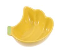 ERINGOGO Ceramic Hamster Food Bowl Small Pet Feeding Dish Refillable Cage Feeder Cute Cartoon Hamster Design Suitable for Small Animals