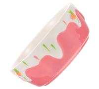 ERINGOGO Ceramic Hamster Food Bowl Small Pink Rodent Feeding Dish Anti-tip Splash-proof for Guinea Pigs Rabbits Chinchillas and Small Animals