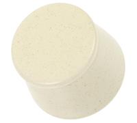 ERINGOGO Ceramic Nail Dappen Dish Nail Brush Cup Large Dappen Dish Simple Elegant Delicate Versatile Mixing Liquid and Powder for Professional Technicians and Salons with Lid Beige
