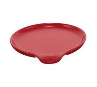 ERINGOGO Ceramic Spoon Rest Holder Heat-Resistant Coffee Teaspoon Rack for Kitchen Stove Countertop Multipurpose Utensil Holder Red Gift for Coffee Lovers and Home Chefs