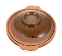 ERINGOGO Ceramic Stew Pot Shallow Casserole with Vent Double Handles Nonstick Surface for Even Heat and Easy Cleaning Kitchen Cookware for Home and Restaurant Cooking