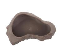 ERINGOGO Ceramic Stone Shaped Planter No Drainage Hole Pot for Small Indoor Bonsai Tabletop Fountain Accessories Decorative Garden Container