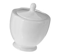 ERINGOGO Ceramic Sugar Jar with Lid French Style Kitchen Spice Container Capacity Condiment Canister Smooth Polished Porcelain Candy Storage for Dining Table