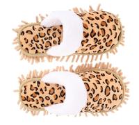 ERINGOGO Chenille Mop Slippers for Home Cleaning Wear Resistant Dust Sweeping Shoes Skid Reusable Indoor Footwear for Kitchens Bathrooms Offices and Floors Convenient Washable Design
