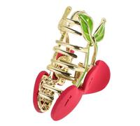 ERINGOGO Cherry Hair Clips for Cute Fruit Claw Clips for Ponytail and Bun Hairstyles Versatile Hair Accessories with Secure Hold for Updos Stylish Lolita Inspired Design in Watermelon Red