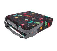 ERINGOGO Children Dining Chair Booster Cushion, Waterproof Thickened Space Pattern Seat Lift Pad, Non-Slip 32x32x8cm Booster Seat Accessory for Toddlers