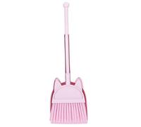 ERINGOGO Children's Dustpan and Broom Set for Toddlers Lightweight Pink Cleaning Tools Pretend Play Housekeeping Accessories Boys and Girls Cleaning Playset for Imaginative Play