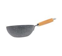 ERINGOGO Chinese Wok Non Stick Small Frying Pan with Marble Pattern, Stainless Iron Material Featuring Rapid Heat Conduction and Multi-Function Design, for Kitchen Cooking Use