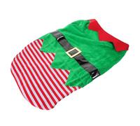 ERINGOGO Christmas Dog Elf Costume Xxl Pet Coat Festive Green Holiday Outfit for Outdoor Activities and Parties Lovely Cosplay Clothes for Walking Jogging Eye Catching Christmas Pet Dress