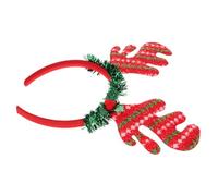 ERINGOGO Christmas Glitter Elk Antlers Headband for Women Reindeer Antler Hair Bands Holiday Party Accessory Festive Headwear for Christmas Celebration