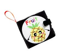 ERINGOGO Cloth Book Soft Educational Toy for Crinkle Book Bright Colors and Simple Words for Early Learning and Cognitive Development