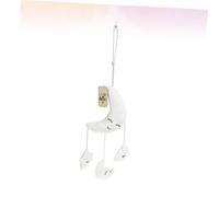 ERINGOGO Cloud and Moon Plush Mobile Hanging Musical Wind Chime for Soft Design Stimulates Hearing and Touch Easy to Attach for Cribs Strollers Prams
