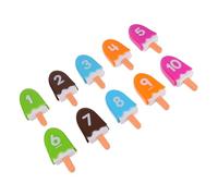 ERINGOGO Cognitive with Pretend Ice Cream Playset for Months Educational Popsicle Game Teaching Basic Counting and Math Skills Safe for Learning Fun