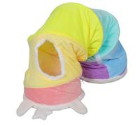 ERINGOGO Collapsible Cat Tunnel Foldable Crinkle for Indoor Cats and Kittens Interactive Exercise Play Tube Space-saving Self-play Tunnel for Active Pets