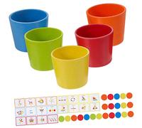 ERINGOGO Color Learning Sorting Cups Educational Toy for Color Cognition Development Bright and Safe Design for Early Learning and Creative Play