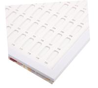 ERINGOGO Color Nail Color Display Chart Book for Salon Use Practical Nail Art Sample Plate with Fine Craftsmanship Chic White Gel Polish Palette and Customer Selection
