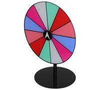 ERINGOGO Colorful DIY Spinning Prize Wheel with Stable Base for Parties and Interactive Games Dry Erase Raffle Turntable Encouraging Social Fun and Smooth Rotation