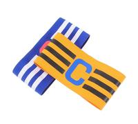 ERINGOGO Colorful Durable Captain Armband for Football and Soccer Soft Design for Comfort Small for Men and Women Blue Yellow