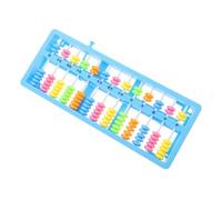 ERINGOGO Column Colorful Plastic Abacus with Auto Reset Button Portable Arithmetic Calculating Tool for Addition Subtraction Multiplication Division Learning and Counting Aid