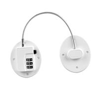 ERINGOGO Combination Fridge Lock for Cabinet and Refrigerator, Child Safe, Easy to Install, Stainless Steel Zinc Alloy Abs, White, for Home Use and Furniture Accessories