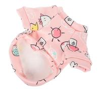 ERINGOGO Comfortable Pet Coat for Small Dogs Cute Cartoon Print Outfit Warm and Soft Fleece Lining for Autumn and Pet Clothes for Dogs and Cats s