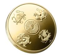 ERINGOGO Commemorative Traditional Souvenir for Collectors Elegant Chinese Mythology Design for Holidays and Special Occasions