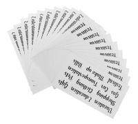 ERINGOGO Compact Label Sticker 10 Sets PVC Adhesive Sticker Decorative Labeling Black Budget Sticker for Planner Notebook