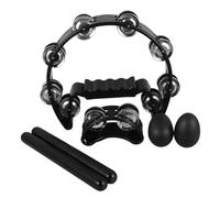 ERINGOGO Complete Percussion Instrument with Handbell Foot Tambourine Shakers Rhythm Rods and Drum for Music Education and Skill Development Versatile Ensemble for Parties