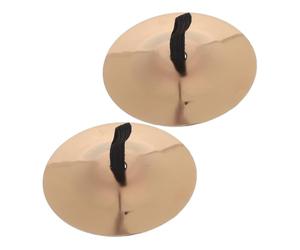 ERINGOGO Copper Finger Cymbals for Mini Belly Dancing Hand Percussion Instruments Zills with Crisp Sound for Childrens Musical Play and Party Performances