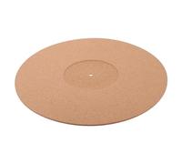 ERINGOGO Cork Turntable Mat Anti-static Vinyl Record Protective Pad Comfortable Slipmat for Enhanced Sound Quality for Vinyl Lovers Antique Record Players φ with Groove Design