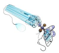 ERINGOGO Creative Bee Ornaments Outdoor Hanging Wind Chimes with Lightweight Iron and Glass Material, Classic Design Bell for Garden Decoration, Bringing Luck and Gentle Sound