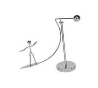 ERINGOGO Creative Desktop Skating Man Tumbler Ornament with Balance Ball Physics Pendulum Demonstrating Momentum Conservation Artful Office and Home Desk Decoration for Men