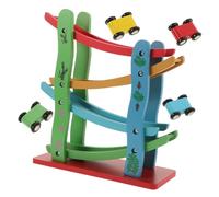 ERINGOGO Creative Four Layer Wooden Sliding Car for Smooth Glide Racing Plaything with Bright Colors Safe Swallow Design Hand Eye Coordination Exercise