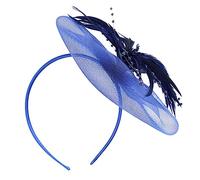 ERINGOGO Creative Headband Mesh Veil Elegant Dark Blue Hair Accessory for Women Party and Wedding Headwear