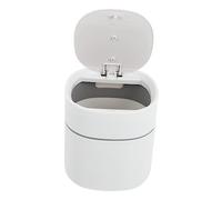 ERINGOGO Creative Mini Desktop Garbage Can with Pop Up Lid Compact Plastic Waste Container for Home Office Bathroom Practical Trash Bin for Kitchen Scraps