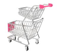 ERINGOGO Creative Mini Shopping Cart Style Fried Chicken Basket Iron Snack Holder for French Fries and Fried Foods Non-deformable Dining Table Storage Container Basket