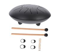 ERINGOGO Creative Steel Tongue Drum 6 Inch 8-tone Multi-purpose Musical Instrument with Finger Cot Sturdy Titanium Steel Alloy for Children and Adults Meditation