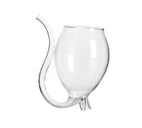 ERINGOGO Creative Transparent Wine Glass Cup Small for Party Bar Home Use Unique Elegant Design Suitable for Juice Beer Whiskey Drinks -Ready Stylish Red Wine Tumbler