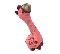 ERINGOGO Creative Wireless Microphone for Musical Singing Plaything with Built Speaker Adorable Giraffe Design for Speech and Music Development Pink