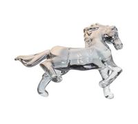 ERINGOGO Crystal Horse Figurine Tabletop Ornament for Horse Lovers Realistic Animal Statue with Sturdy Transparent Crystal Elegant Home Office Decor Gift