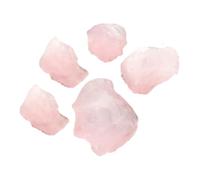ERINGOGO Crystal Stone Decoration Set 5pcs Natural Pink Crystal Chips 2-4cm 100g Desktop Ornament for Home Office Feng Shui Collection