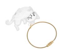 ERINGOGO Cute Aesthetic Keychain Portable Pet Memory Capsule Cat Hair Storage Keychain Cat Hair Memorial Keepsake Handbag Charms Pet Memorial Canister Abs Transparent