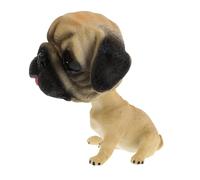 ERINGOGO Cute Bobblehead Dog for Car Dashboard Resin Shaking Head Dog Ornament with Cartoon Design Easy to Install Car Decor for Pet Lovers and Dashboard Decoration